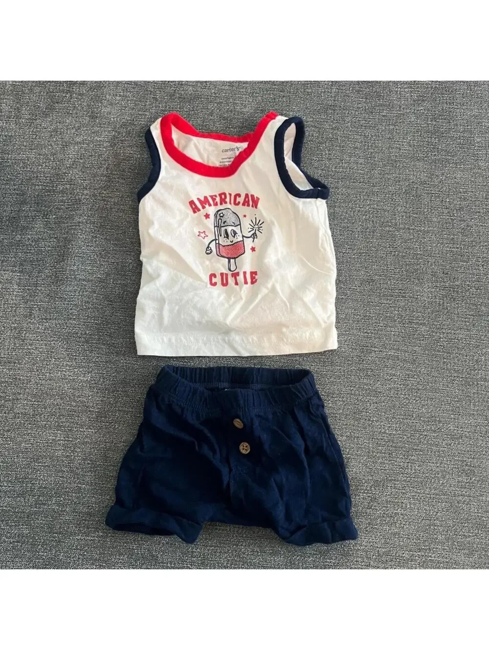 Bundle of Carter's baby boy newborn outfits